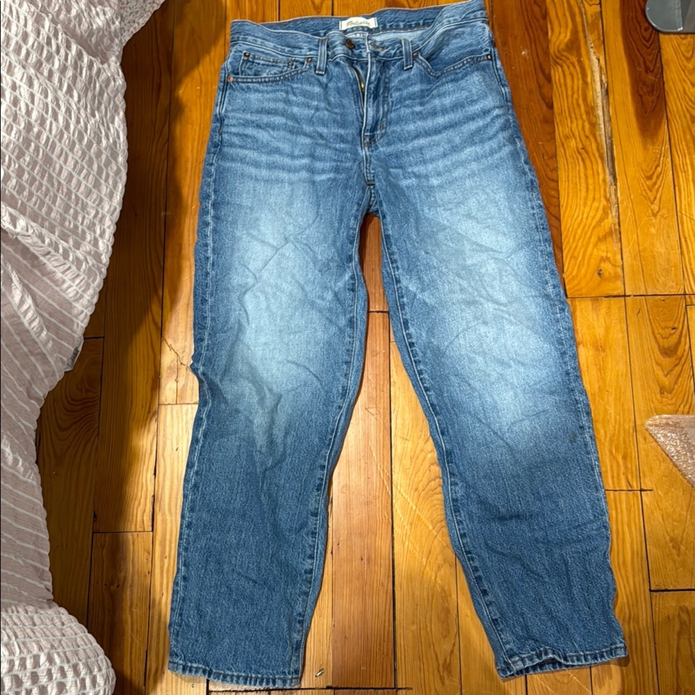 Madewell Blue Straight Jeans Classic Style